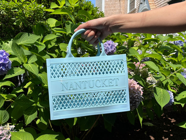 NANTUCKET JELLY TOTE LIGHT BLUE