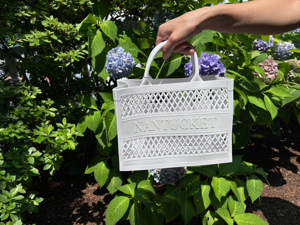 NANTUCKET JELLY TOTE WHITE