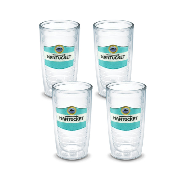 16 oz Nantucket Street Sign Tervis - Set of 4