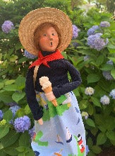 Byer's Choice Caroller - Original Mrs. Preppy 2020