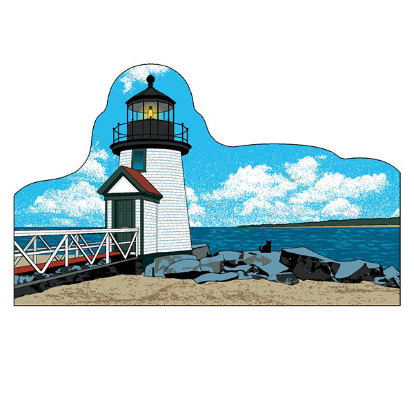 Cat's Meow Brant Point Lighthouse Keepsake