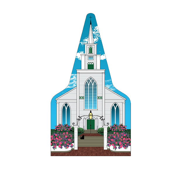 Cat's Meow Village Collectible - Nantucket's First Congregational Church