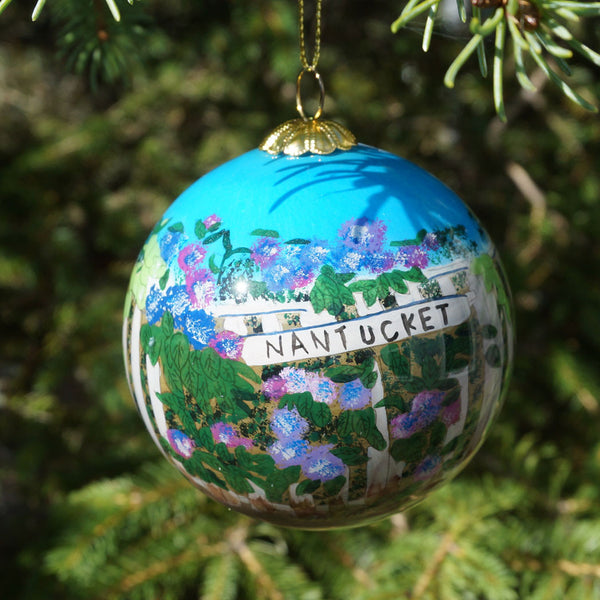 Nantucket Hydrangea Fence Ornament