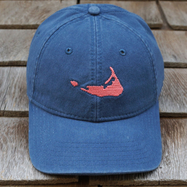 Navy Cap with Nantucket Red Island