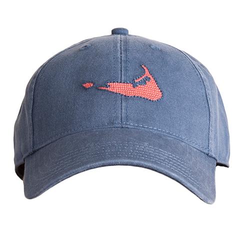Navy Cap with Nantucket Red Island