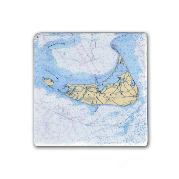 Nantucket Map Charter Magnet
