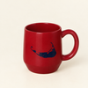 VERONA MUG - RED WITH NAVY MAP OF NANTUCKET