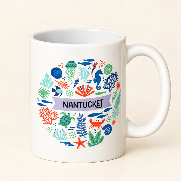 NANTUCKET COASTAL ICON MUG