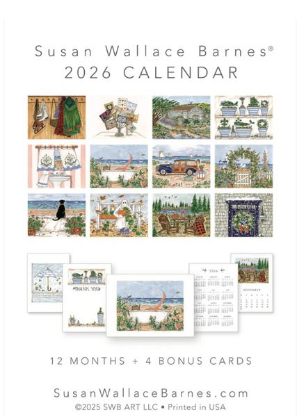 2026 Nantucket Calendar By Susan Wallace Barnes