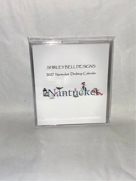 2027 Nantucket Desktop Calendar by Shirley Bell Designs