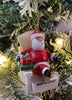 Santa Sitting on Adirondack Chair