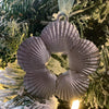 Pewter Scallop Shell Wreath Ornament