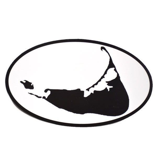Island Shape Oval Car Magnet