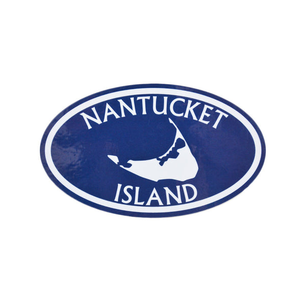 Nantucket Island Navy Sticker