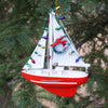 Nantucket Christmas Sailboat Ornament