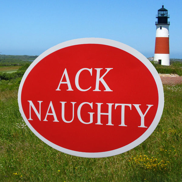 ACK NAUGHTY Sticker