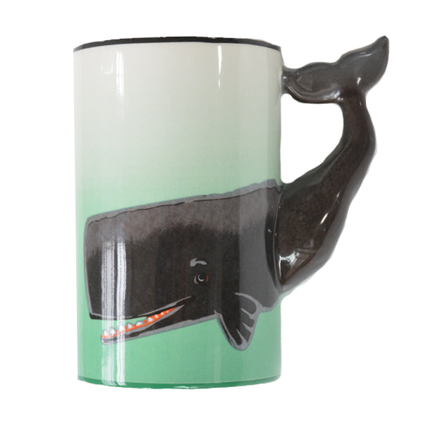 Nantucket Whale Handle Coffee Mug
