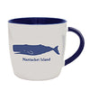 White & Navy Whale & Moby Dick Quote Mug